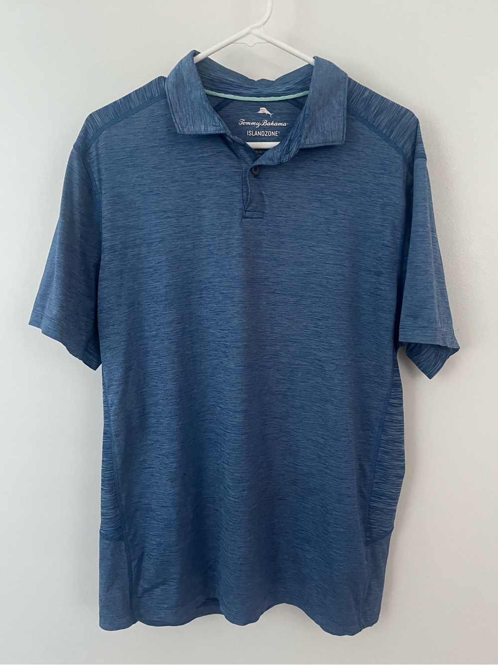 Tommy Bahama Heathered Blue Polo Shirt